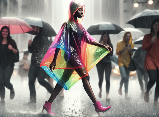 Z czego wykonana jest peleryna przeciwdeszczowa?