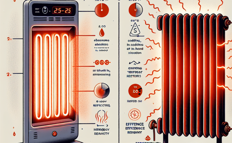 Jakie są różnice w wydajności między promiennikami ciepła na podczerwień a konwencjonalnymi grzejnikami?