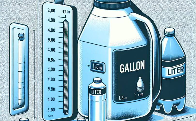 Galon a litr – jak je przeliczać?