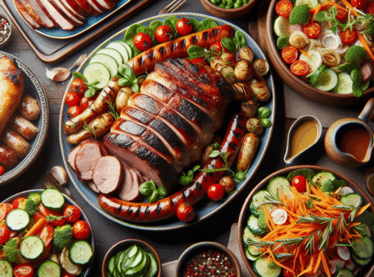 Przepisy na sałatkę do grilla – co pasuje do kiełbasy, karkówki i warzyw z rusztu?